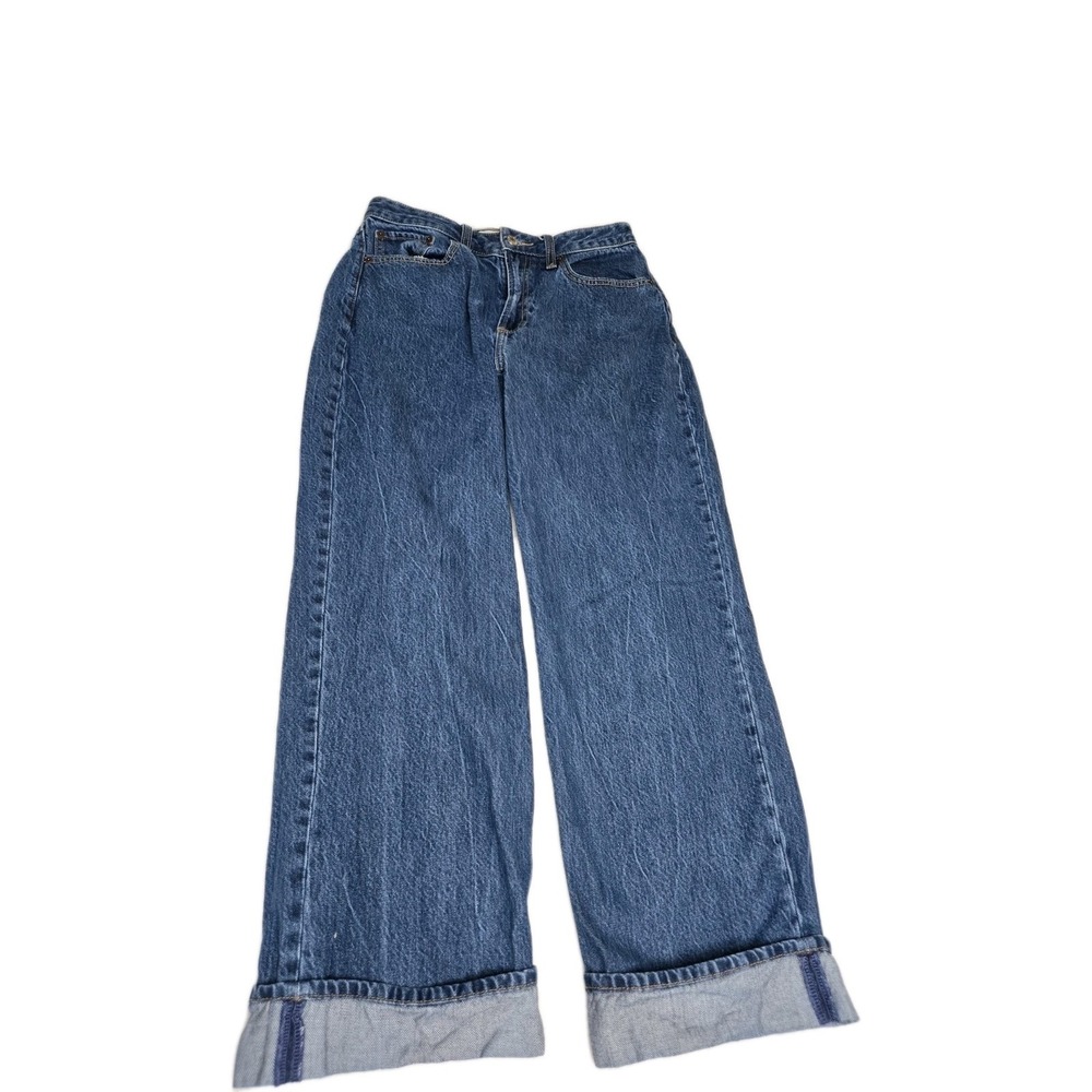 Abercrombie & Fitch Jeans Women Blue Loose High Rise Denim Jean Size 6S 28